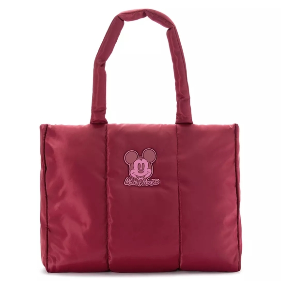 BRAND NEW Disney Mickey Mouse Burgundy Tote Bag - Picture 1 of 11